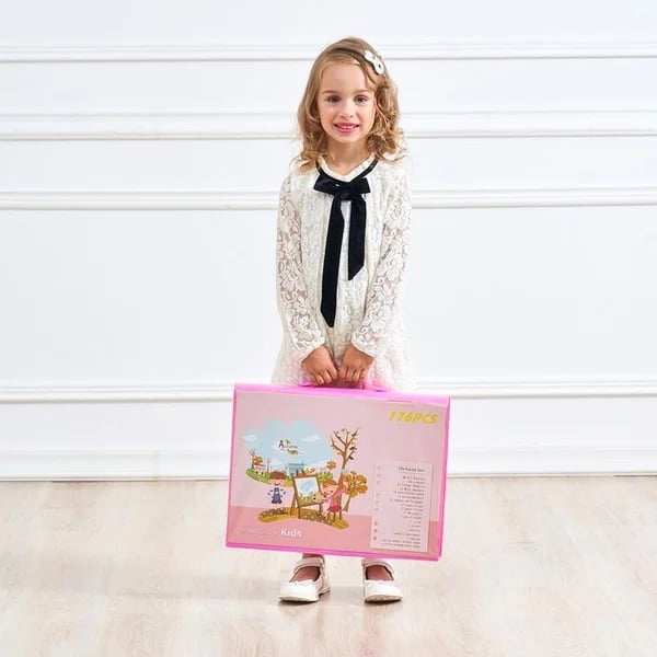 Coffret d'art créatif de luxe 6 en 1, cadeau idéal pour les enfants : chaque enfant est un artiste.