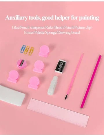 Coffret d'art créatif de luxe 6 en 1, cadeau idéal pour les enfants : chaque enfant est un artiste.