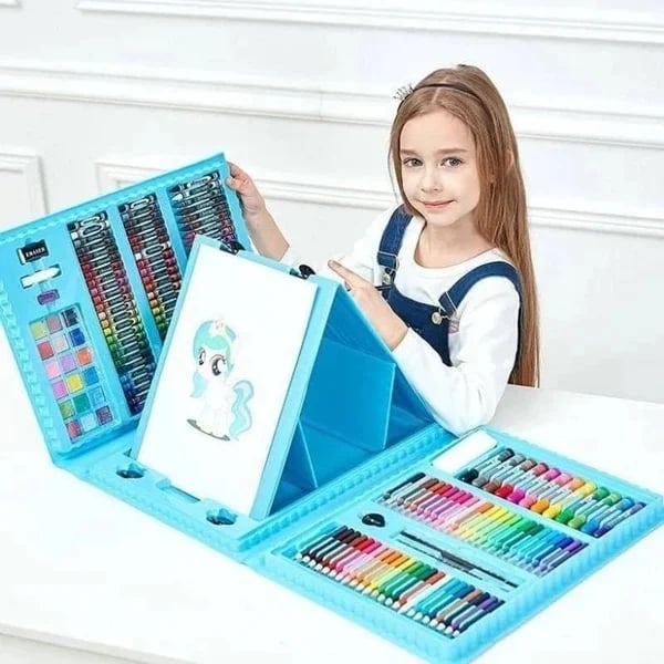 Coffret d'art créatif de luxe 6 en 1, cadeau idéal pour les enfants : chaque enfant est un artiste.