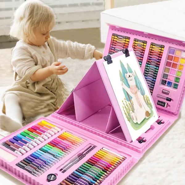 Coffret d'art créatif de luxe 6 en 1, cadeau idéal pour les enfants : chaque enfant est un artiste.