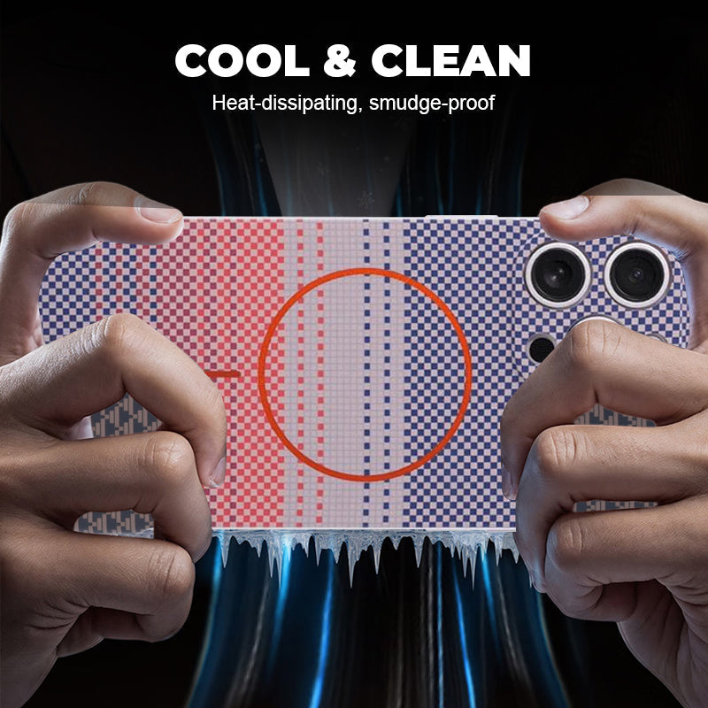 Coque de téléphone magnétique ultra-fine en fibre de carbone