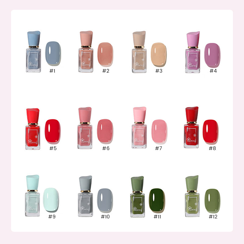 6 color options Gel nail polish | Quick drying