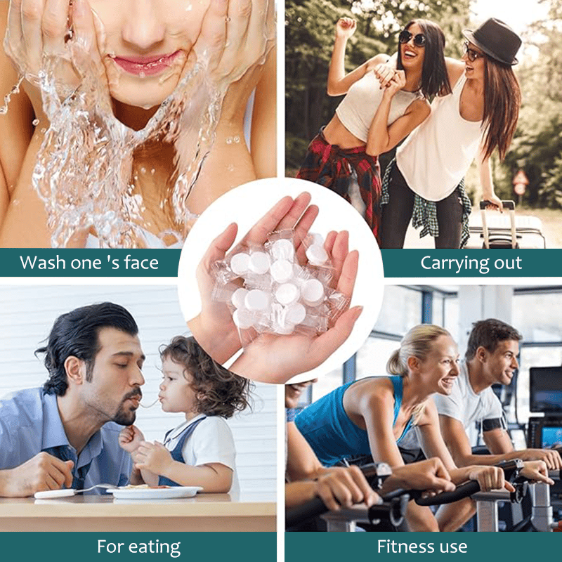 Serviettes compressées en pastilles