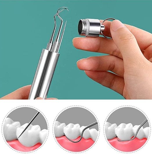 Ensemble de cure-dents en acier inoxydable | Hygiénique & Durable