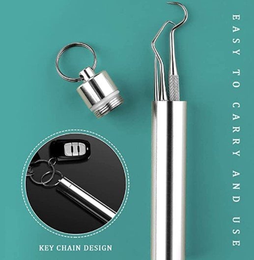 Ensemble de cure-dents en acier inoxydable | Hygiénique & Durable