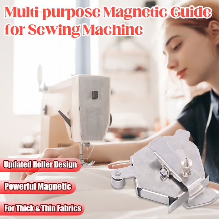 Guide magnétique polyvalent 2025 Cousez droit comme un pro Compatible toutes machines à coudre