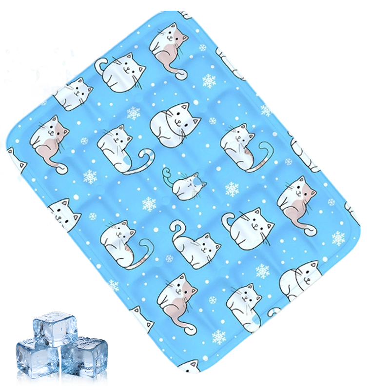 Tapis de refroidissement durable pour animaux de compagnie en forme de dessin animé