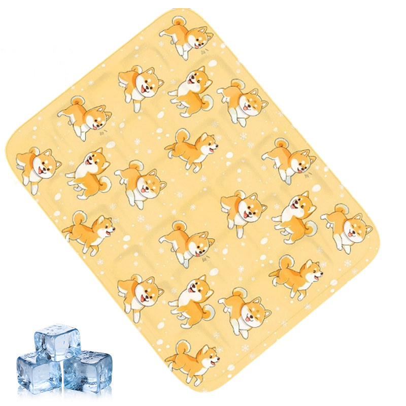 Tapis de refroidissement durable pour animaux de compagnie en forme de dessin animé