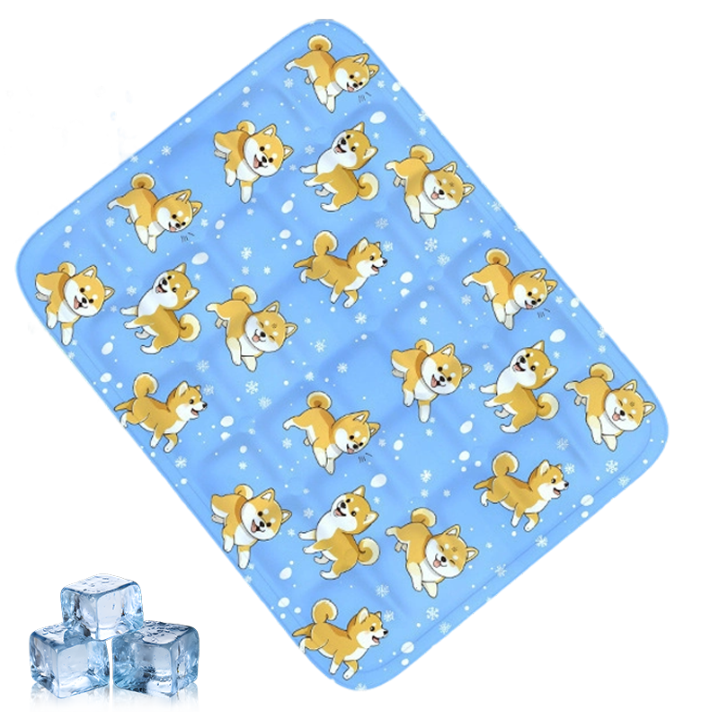 Tapis de refroidissement durable pour animaux de compagnie en forme de dessin animé