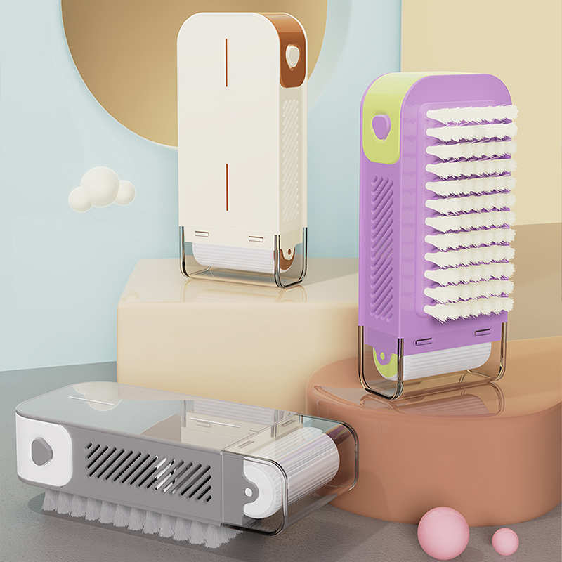 Multifunctional scrub, store, and soap dispenser