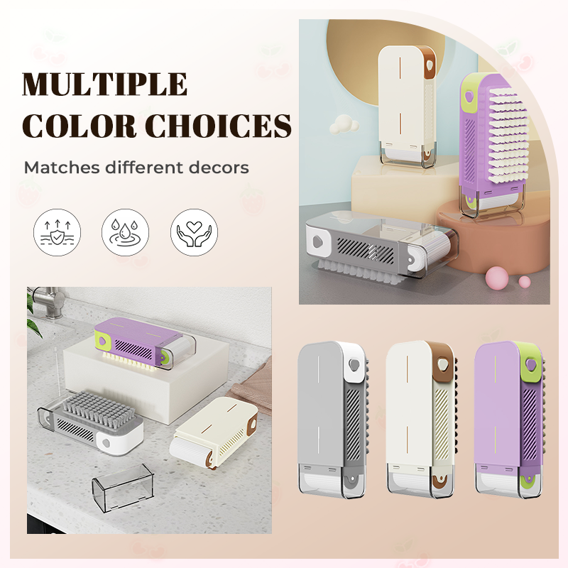 Multifunctional scrub, store, and soap dispenser