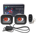 2 feux à LED Devil Eyes pour rétroviseur de moto