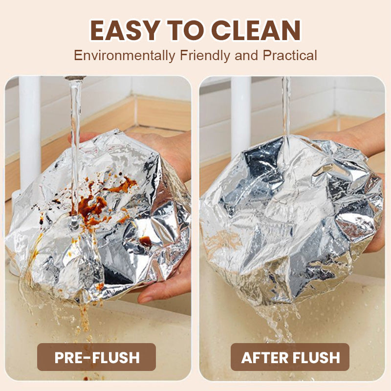 Aluminum Foil Insulated Lid Keeps Food Hot, Microwave Safe & Reusable