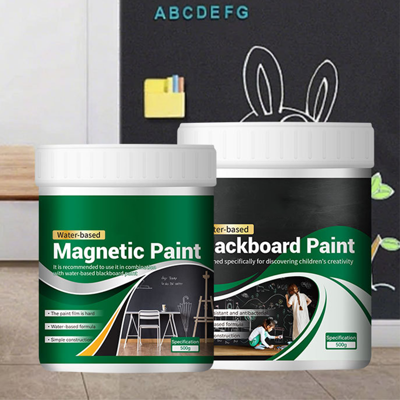 Peinture pour tableau noir à base d'eau et peinture magnétique