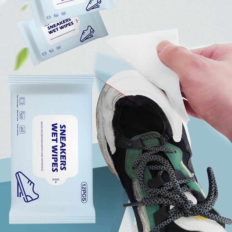 Lingettes humides nettoyantes pour chaussures, enlèvement rapide de la saleté