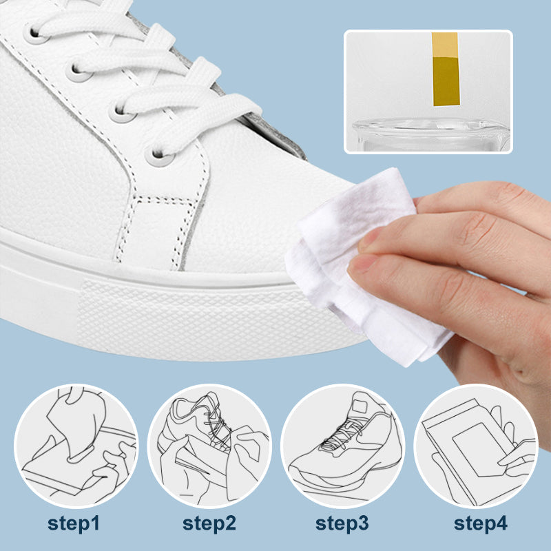 Lingettes humides nettoyantes pour chaussures, enlèvement rapide de la saleté