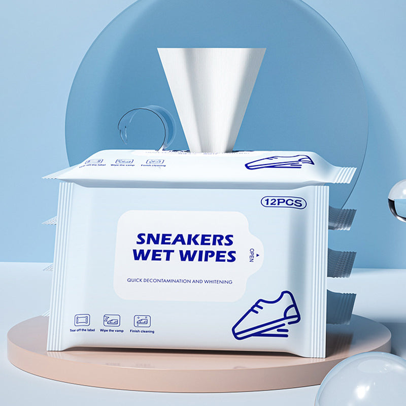 Lingettes humides nettoyantes pour chaussures, enlèvement rapide de la saleté