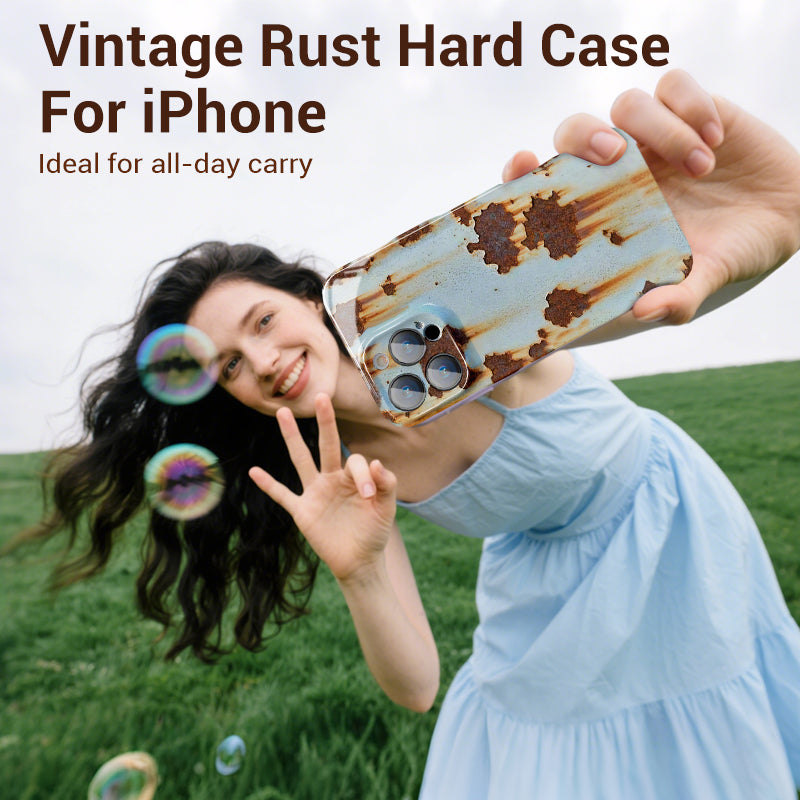 Coque rigide Vintage Rust pour iPhone