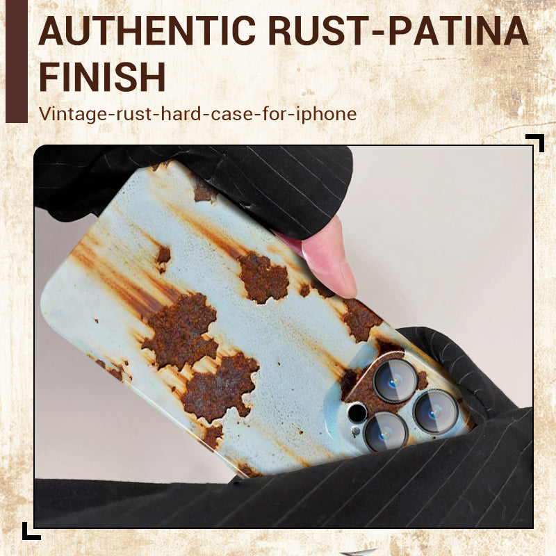 Coque rigide Vintage Rust pour iPhone