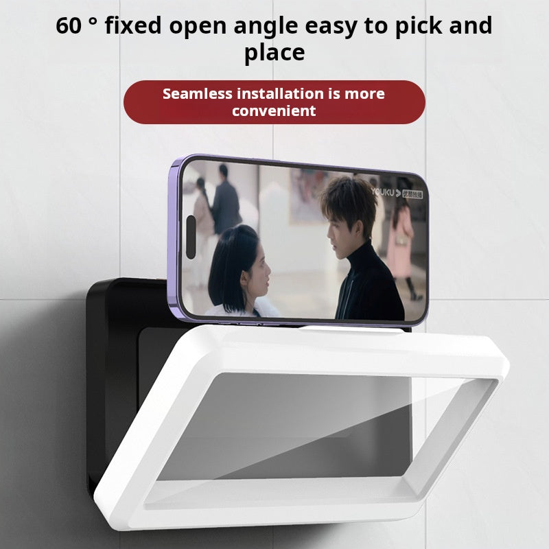 Boîte étanche pour téléphone en salle de bain (support mural sans perçage)