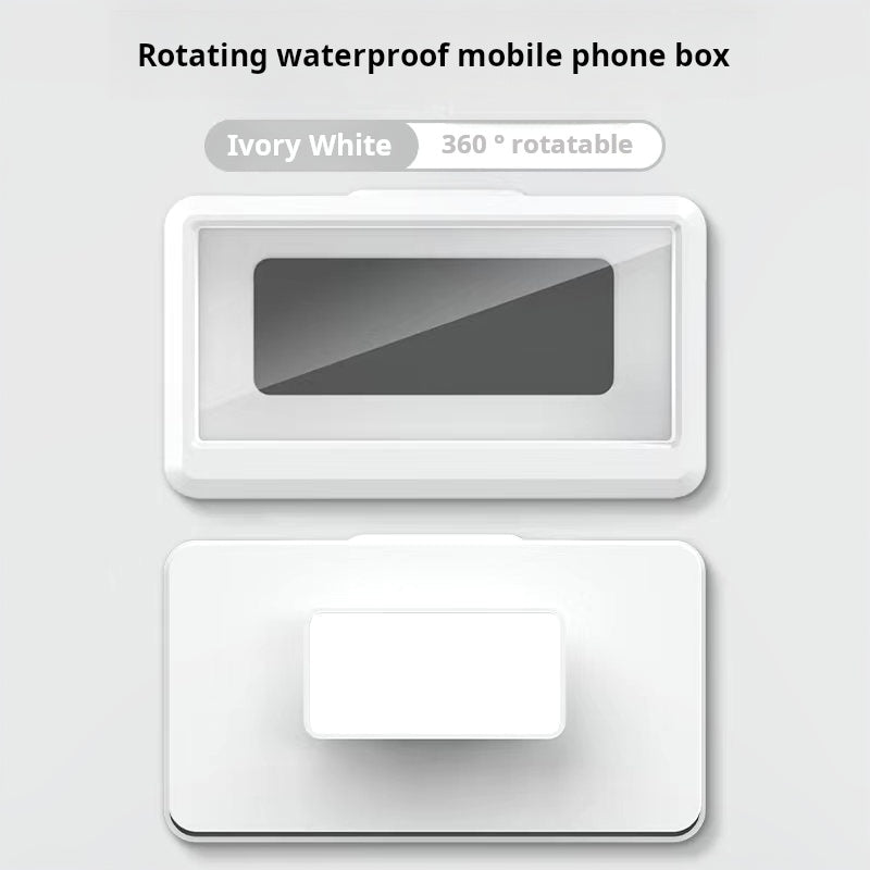 Boîte étanche pour téléphone en salle de bain (support mural sans perçage)