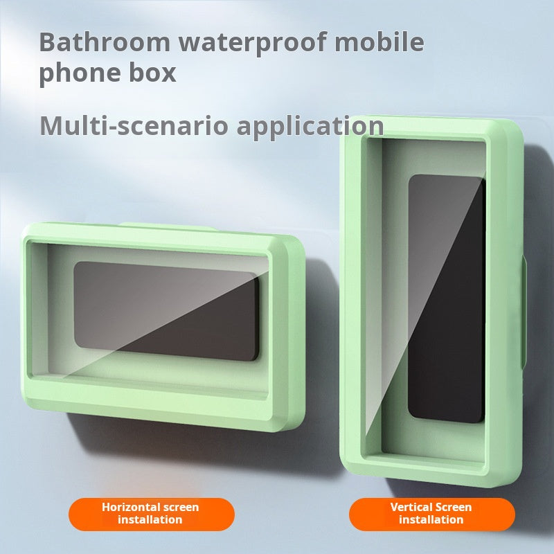 Boîte étanche pour téléphone en salle de bain (support mural sans perçage)