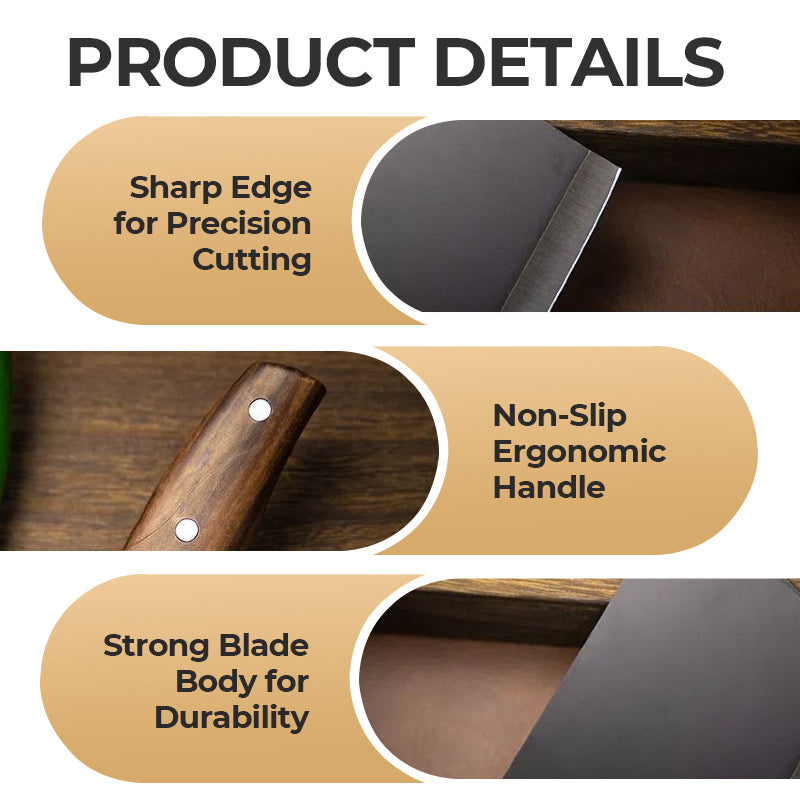 Couteau de cuisine tranchant et durable