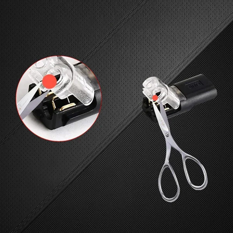 Double plug connector with snap-in locking