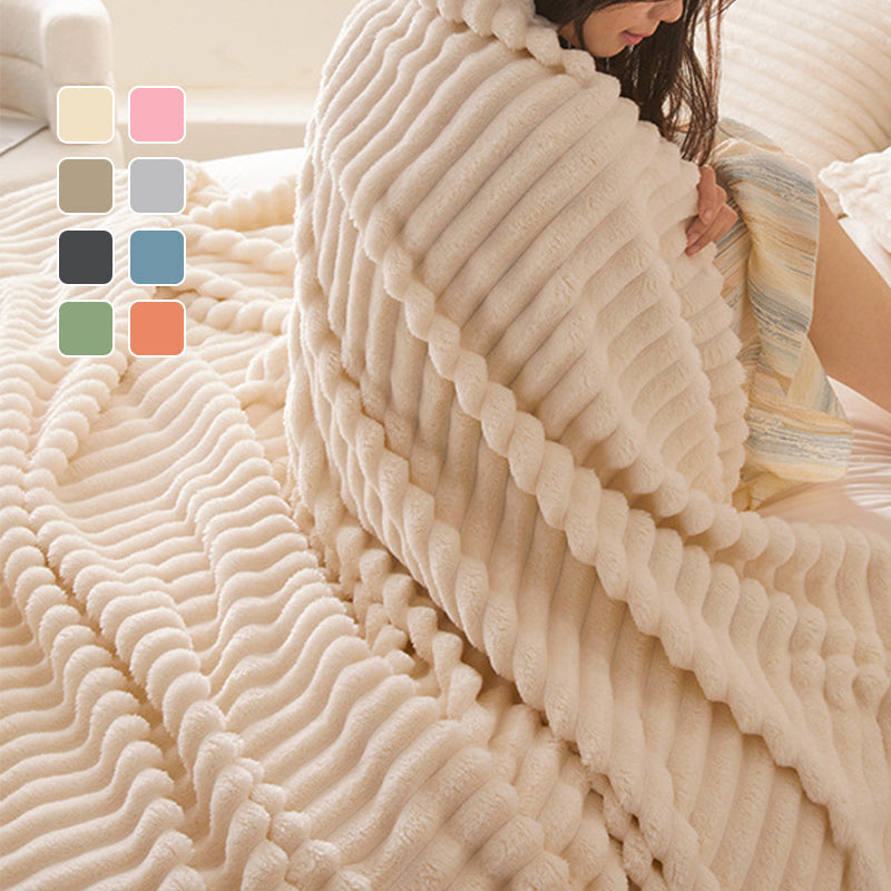 50 % de réduction sur la collection d'automne : couverture épaisse en peluche à motif lapin et housse en velours de lait. Blottissez-vous dans un confort ultime.