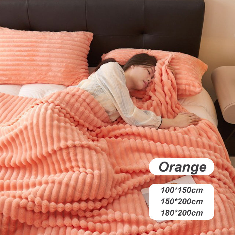 50 % de réduction sur la collection d'automne : couverture épaisse en peluche à motif lapin et housse en velours de lait. Blottissez-vous dans un confort ultime.