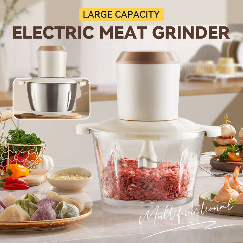 DE RÉDUCTION Hachoir Viande Électrique Grande Capacité Moteur Puissant, Lames En Acier Inoxydable & Idéal Pour La Préparation De Viande Hachée Maison