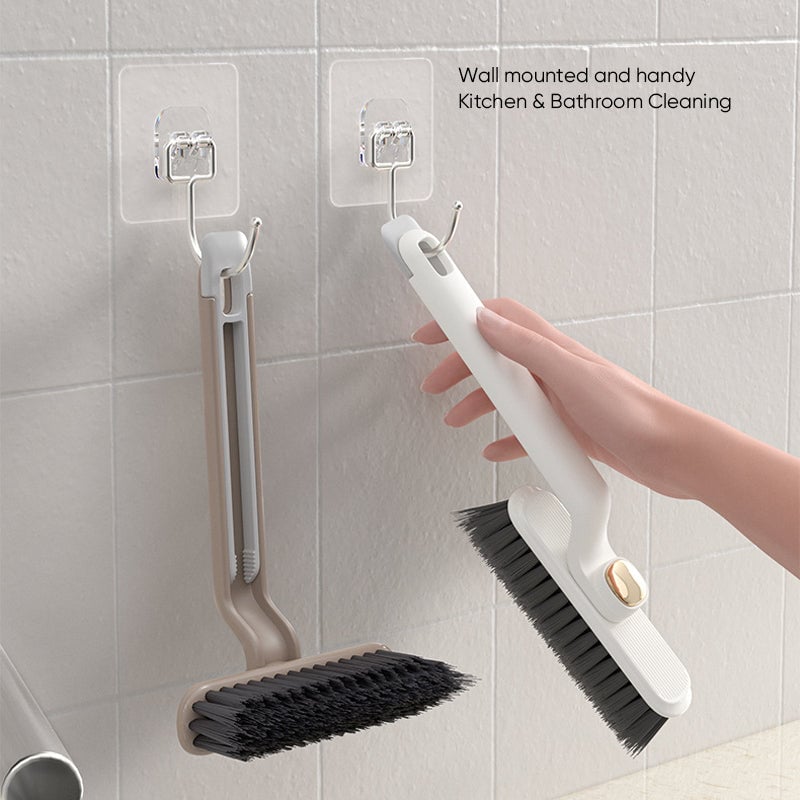 Brosse de nettoyage rotative multifonction 3 en 1 pour interstices