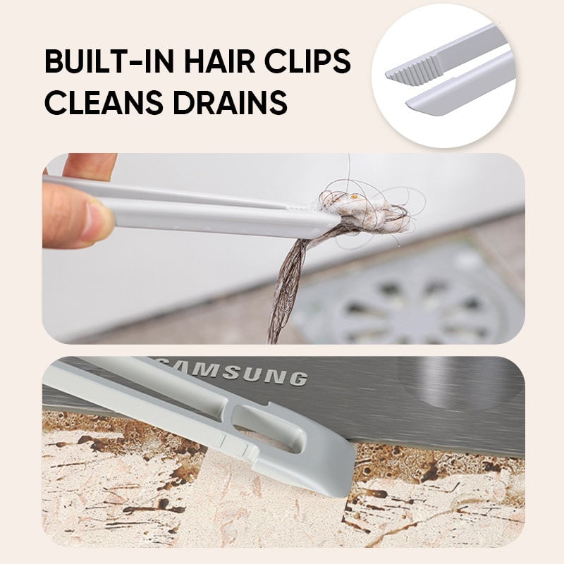 Brosse de nettoyage rotative multifonction 3 en 1 pour interstices
