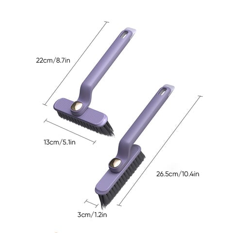 Brosse de nettoyage rotative multifonction 3 en 1 pour interstices