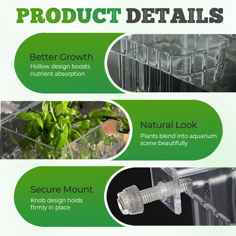 Hanging aquarium planter