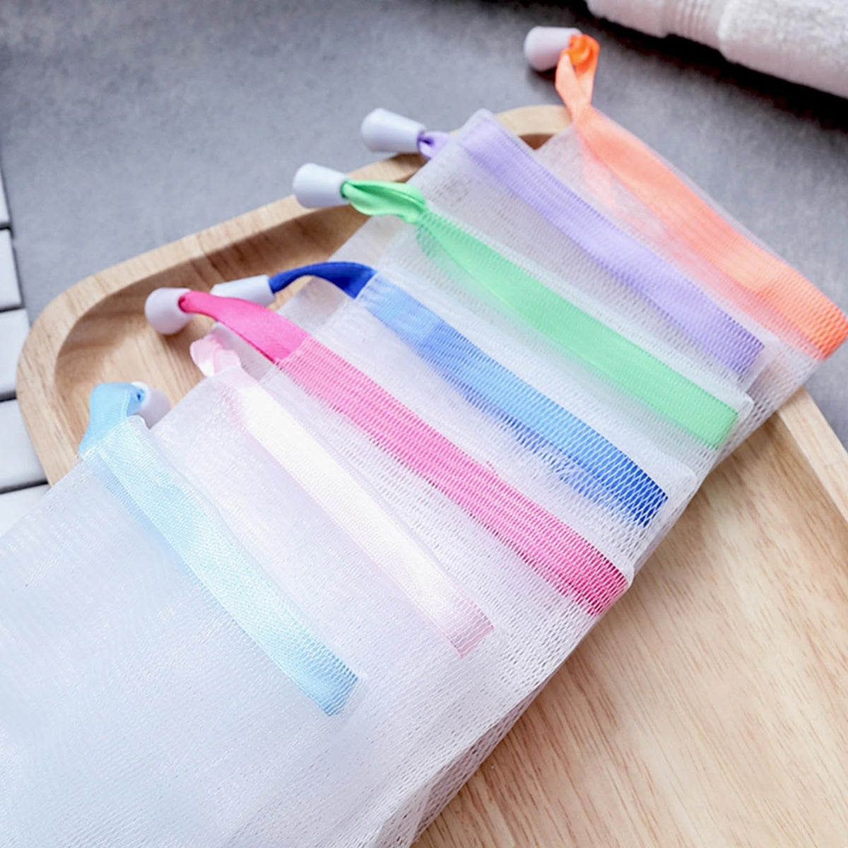 Soap pouch with net