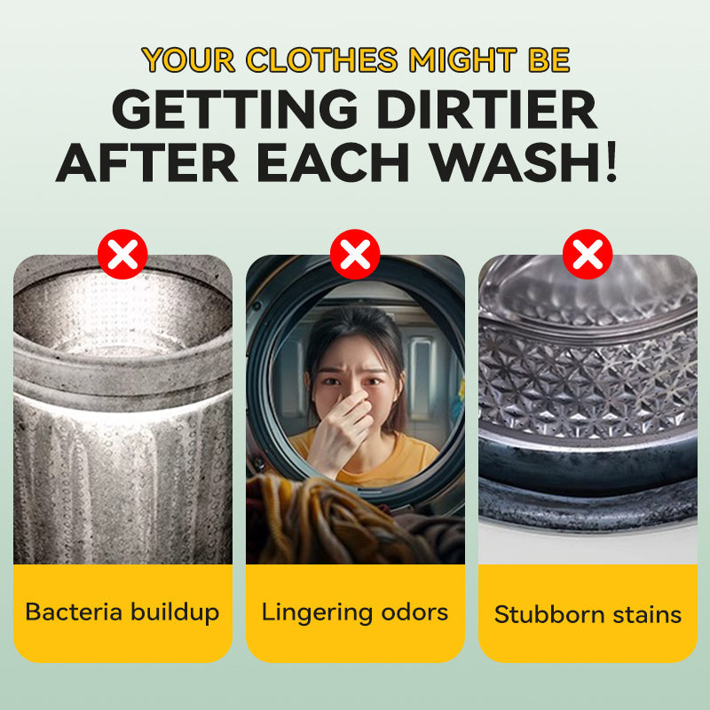 Odor and mold remover for washing machines