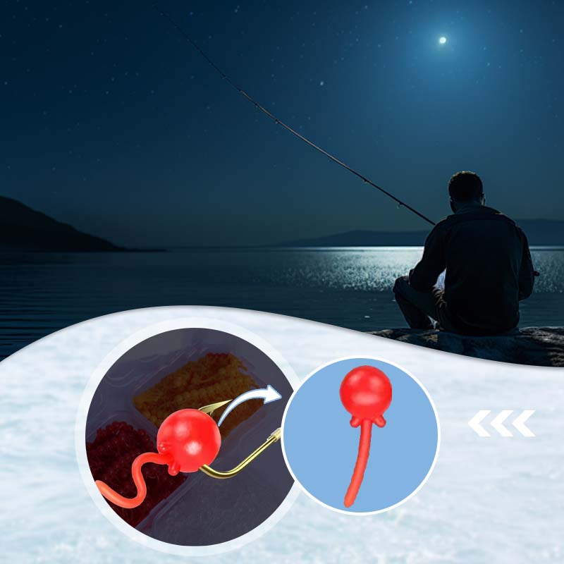 Floating worm-shaped soft bait for fishing