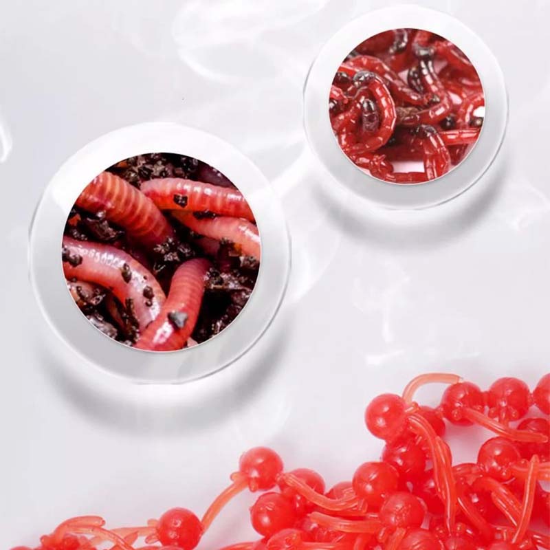Floating worm-shaped soft bait for fishing