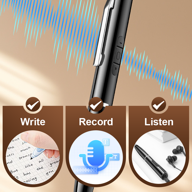 50 % DE RÉDUCTION Stylo enregistreur vocal multifonction haute capacité