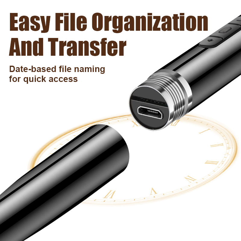 50 % DE RÉDUCTION Stylo enregistreur vocal multifonction haute capacité