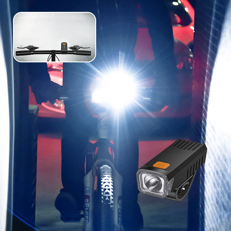 Phare avant de vélo puissant, rechargeable par USB, étanche et ultra-sécurisé avec clip