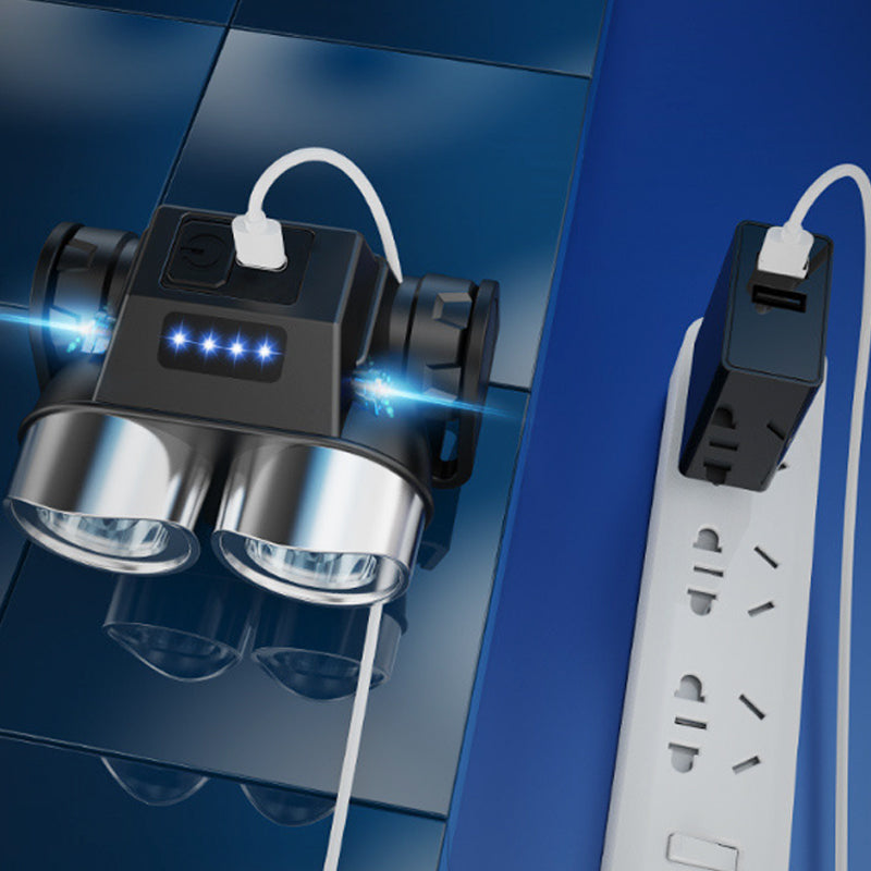 Phare avant de vélo puissant, rechargeable par USB, étanche et ultra-sécurisé avec clip