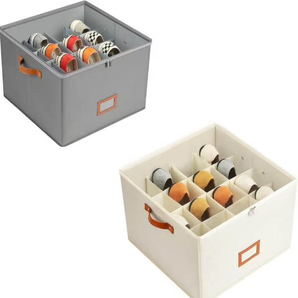 Fabric shoe organizer, storage box Last 5 hours: Big sale