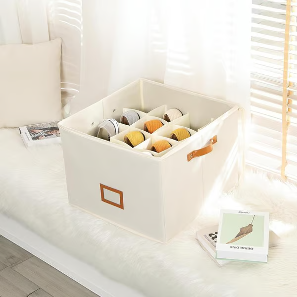 Fabric shoe organizer, storage box Last 5 hours: Big sale