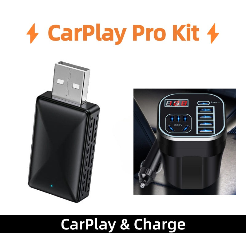 Wireless CarPlay Dongle with USB Port