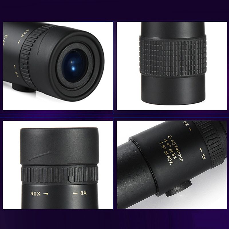 Télescope monoculaire super téléobjectif 4K 8-40x40 mmTechnologie de pointe