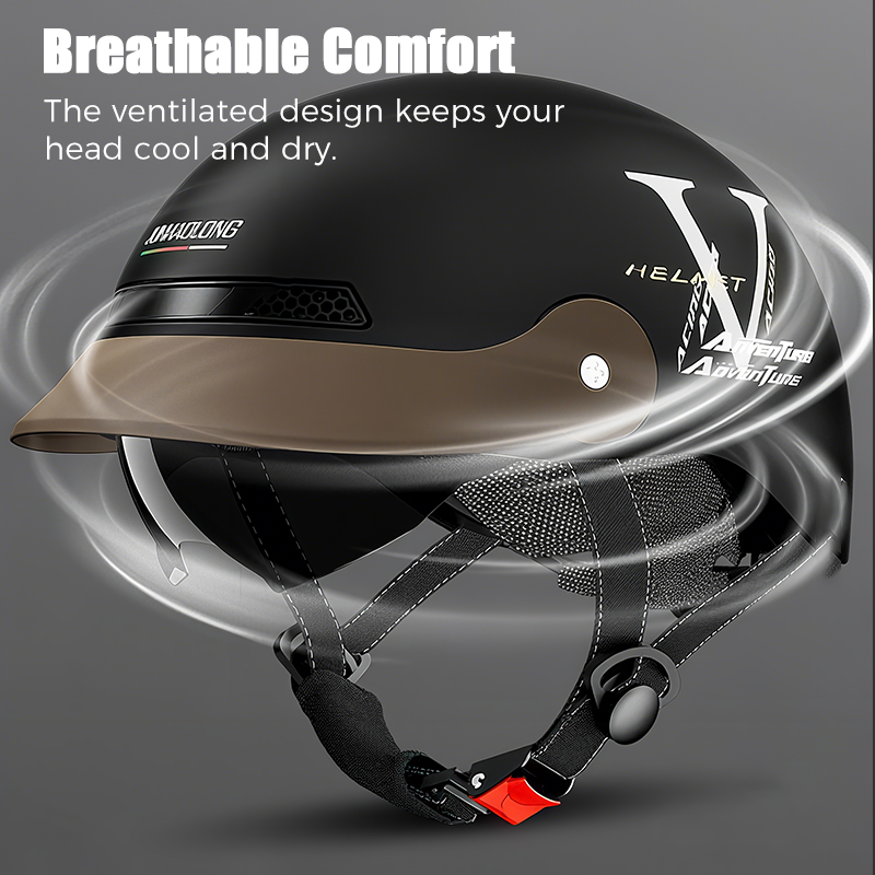 Casque de moto léger, respirant et résistant aux chocs