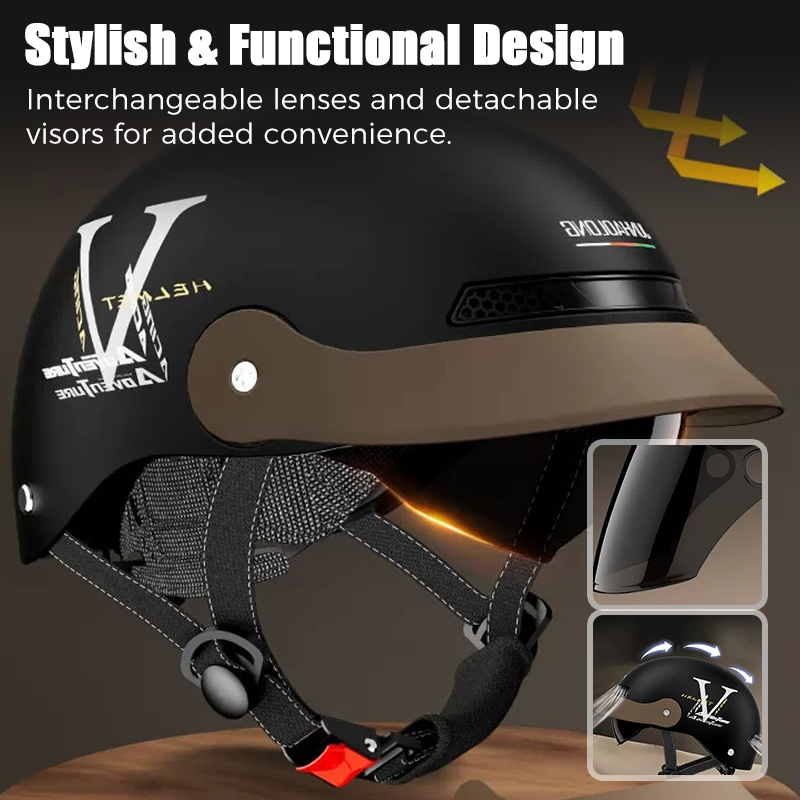 Casque de moto léger, respirant et résistant aux chocs