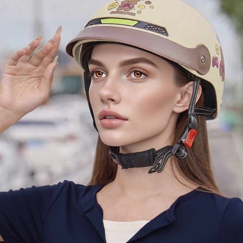 Casque de moto léger, respirant et résistant aux chocs